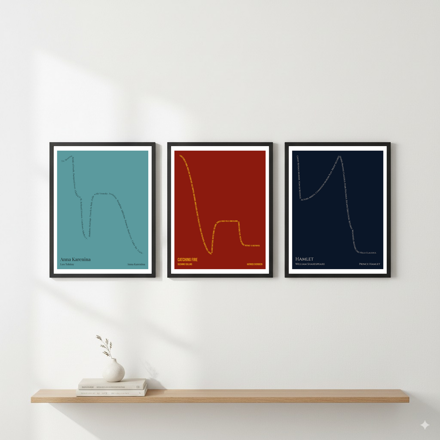 Catching Fire — Katniss Everdeen — Suzanne Collins | ↓↓↓ ↑ ↓ — Oedipus | Gallery Wall — Frame