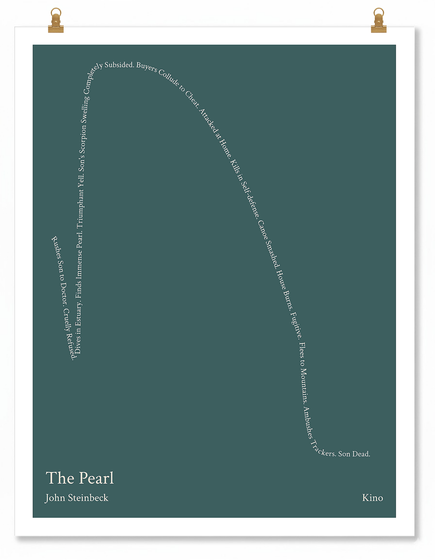 The Pearl — Kino — John Steinbeck | ↓ ↑↑ ↓↓ — Oedipus | 11x14 — Storybeats — Charcoal/Ivory | Poster | SKU: 17075536653730250280